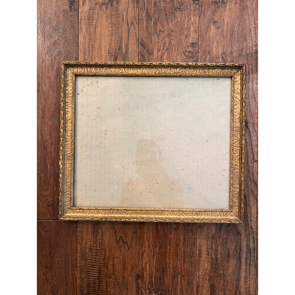 Antique Gold Gilt Wood Frame Ornate Acanthus Leaf 12.5x14.5 Regency Decor